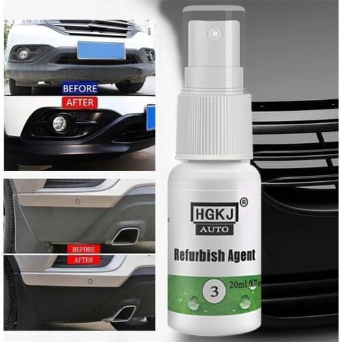 HGKJ-3-20mlX4PCS of Polish for Plastic Car Leather Repair Plastic Restorer Leather Repair Kit with Sponge Car Interior Cleaning