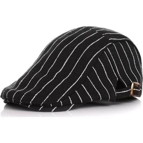 Cotton Kids Hat Classic Car Label Children Stripe Beret Hats Spring Autumn 8 Months Baby Cap Boy Girl Party Gentleman Caps 2-6Y