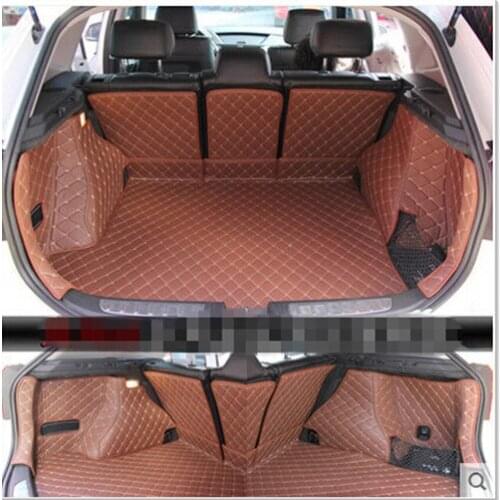 Good quality mats! Special car trunk mats for BMW X1 E84 2015-2009 waterproof durable cargo liner mats boot carpets for X1 2012