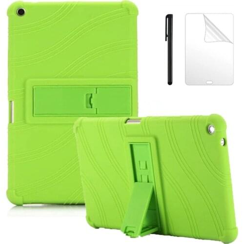 Soft Silicon Case for Huawei MediaPad T3 8.0 KOB-L09 KOB-W09 Tablet Case Funda for Huawei Honor Play Pad 2 Cover +FilmPen