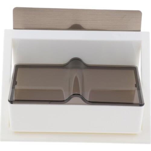 Wall Mounted Glasses Display Holder Organizer Earrings Jewelry Storage Box