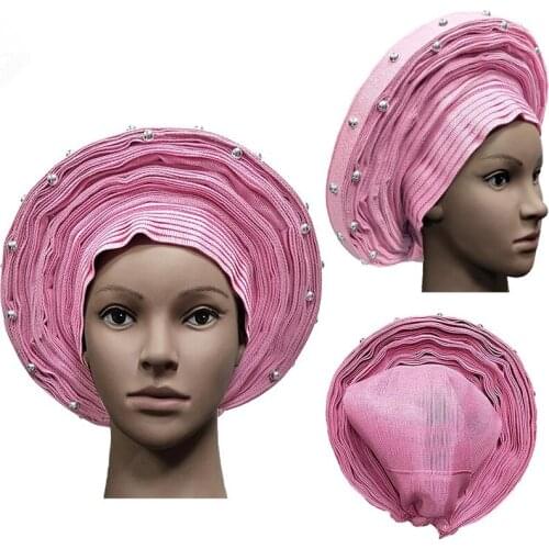 Nigerian Aso Oke Headtie Aso Oke Headtie In Fabric For Women Aso Oke Stones 018