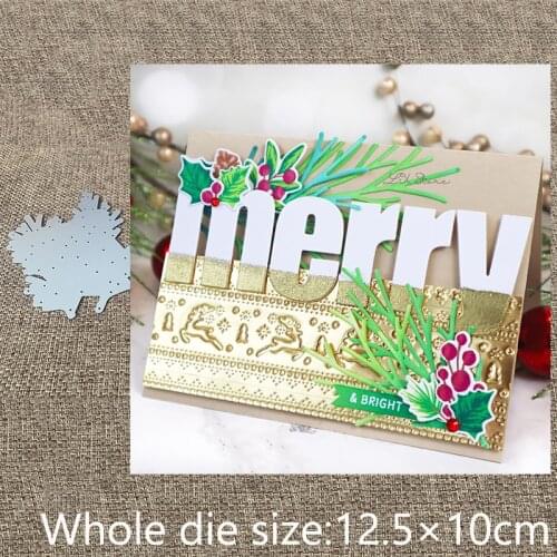 New Design Craft Metal stencil mold Cutting Dies Pine Sprig decoration scrapbook die cuts Album Paper Card Craft Embossing