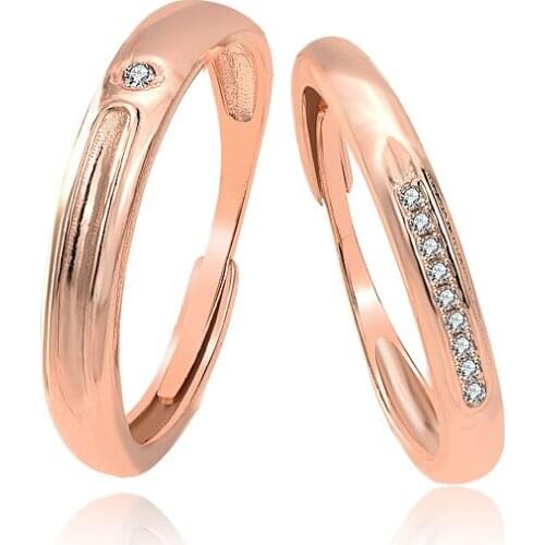 Wedding Ring 925 Sterling Silver Men and Women Niche Suit Ring Valentines Day Commemorative Gift