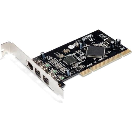 PCI 3 ports Firewire Card IEEE 2Port 9pin 1394b 1port 6pin 1394a Firewire PCI Card host adapter video capture card expansion