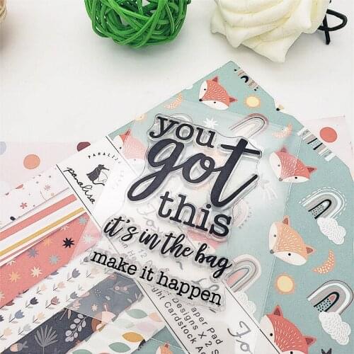 6.5X9CM You Got Clear Stamps Transparent Seal Silicone Seal TPR Christmas Wedding Roller Stamps DIY Scrapbook Album Card