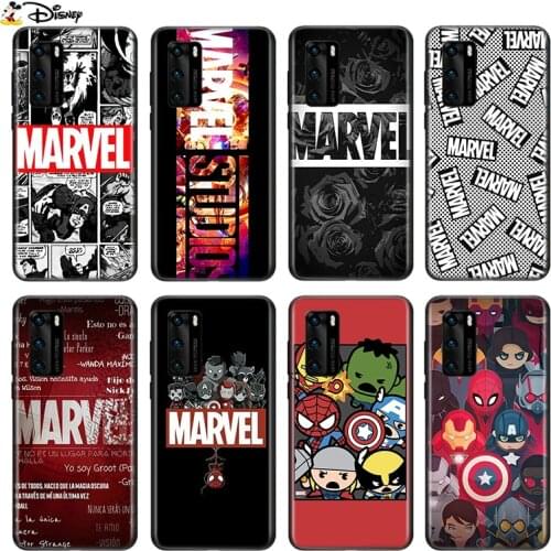 Silicone Cover Marvel Avengers For P Smart S Z Mate 40 30 20 10 Plus PRO Plus Lite 2018 2019 2020 Phone Case