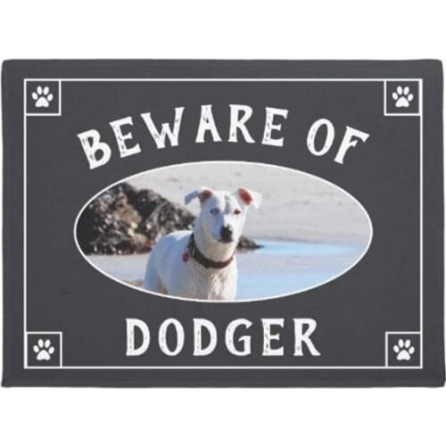 Dog Name Photo Doormat Home Decoration Entry Non-slip Door Mat Rubber Washable Floor Home