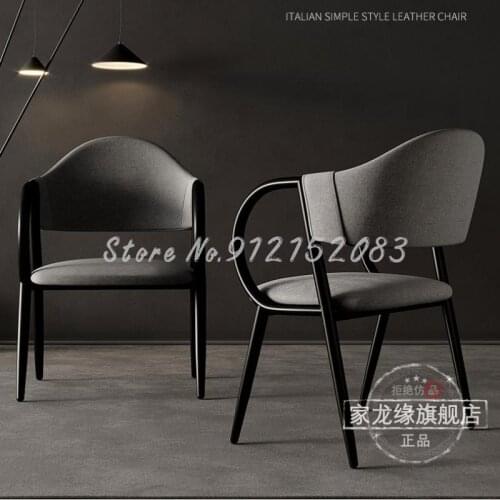 Chair home modern minimalist wrought iron stool backrest student desk chair net red makeup computer chair nordic dining chair