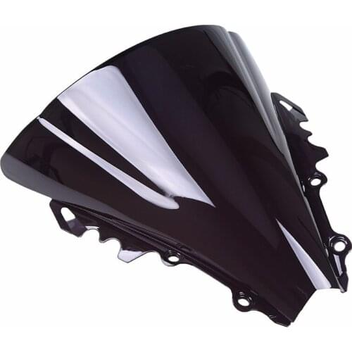 Black/Clear Motorcycle Windshield Windscreen Street Bike Wind Deflector Scooter Windscreen Bike For Yamaha YZF R6 2006 2007