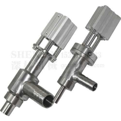 SHENLIN Liquid filling head for PVC-steel pipe 19mm and 32mm, SS304 filling vavle for pneumatic filling machine water vavle