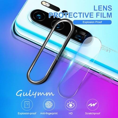 Back Camera Protector On For Huawei P30 P20 Mate 20 30 Pro Metal Camera Lens Protective Ring Cover HD Glass Film On Honor 20 i