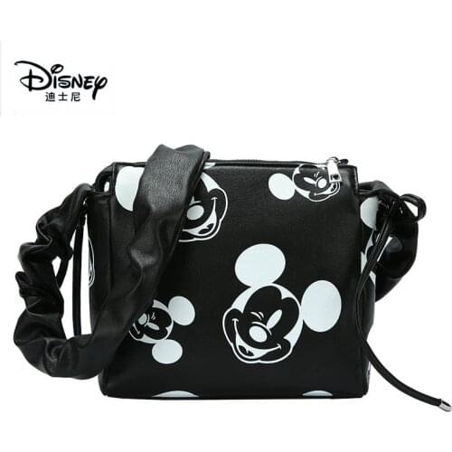 Disney Mickey Mouse Women Shoulder Bag Large Capacity Cartoon Lady Handbag Fashion Hobos Girl Shopping Tote Bags
