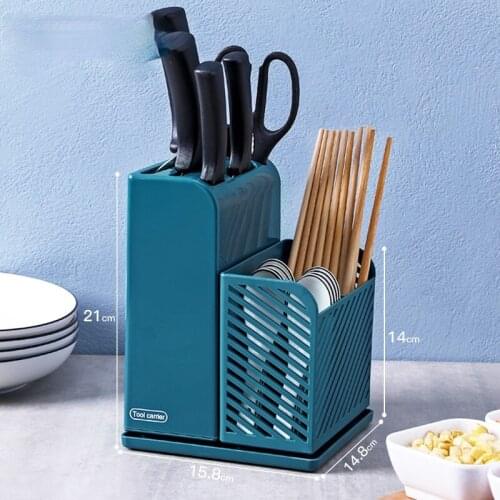 Zq Kitchen Knife Rack Storage Rack Household Chopsticks Knife Multi-Function Kitchen Knife Storage Box Knife Holder