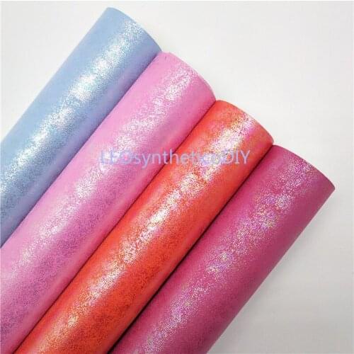 1PCS 21X29CM Synthetic Leather Metallic Iridescent PU leather Fabric for DIY accessories sofa handbags and shoes 2S14