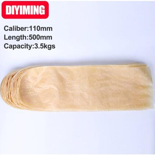 1PCS Sausage Casing Width 172mm Diameter110mm Length 500mm Salame Shell Home Make Big Ham Sausage Cover Casing Natural Casings
