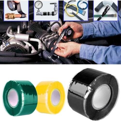 1PCS Multi-purpose Self-adhesive Strong Rubber Silicone Repair Waterproof Bonding Tape Rescue Self-fluxing Silicone Tape
