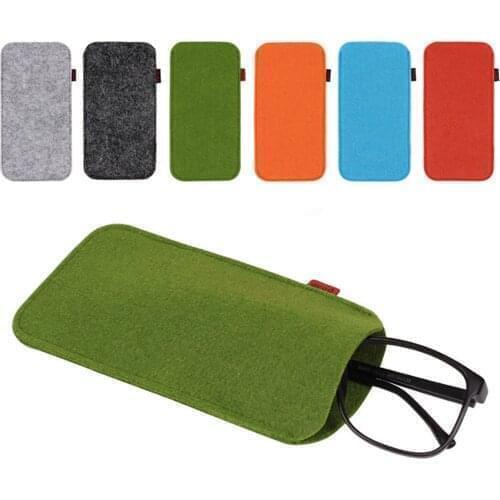 1pcs Portable Unisex Glasses Case Soft Felt Cloth Sunglasses Bag Glasses Pouch Eyewear Protector Glasses Accessories