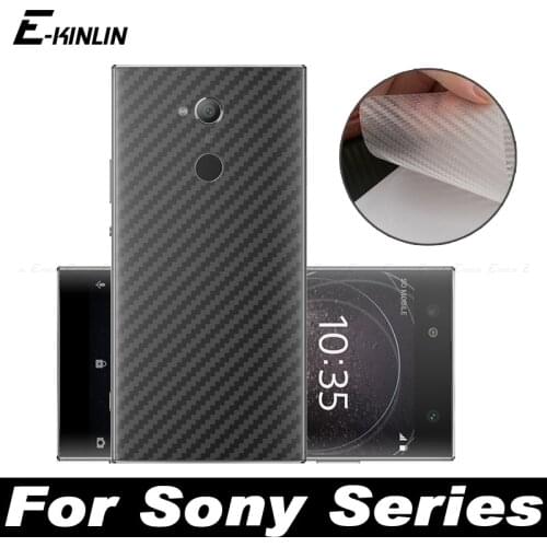 5pcs 3D Carbon Fiber Back Cover Screen Protector Protective Film For Sony Xperia XA2 XA1 XA Ultra Plus Not Tempered Glass