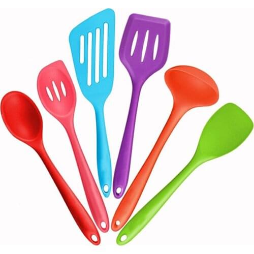 6pcs Home Tools Utensils Non Stick Cooking Silicone Wearable Food-grade Non-toxic Easy Clean Safe Kitchenware Set Heat Resistant
