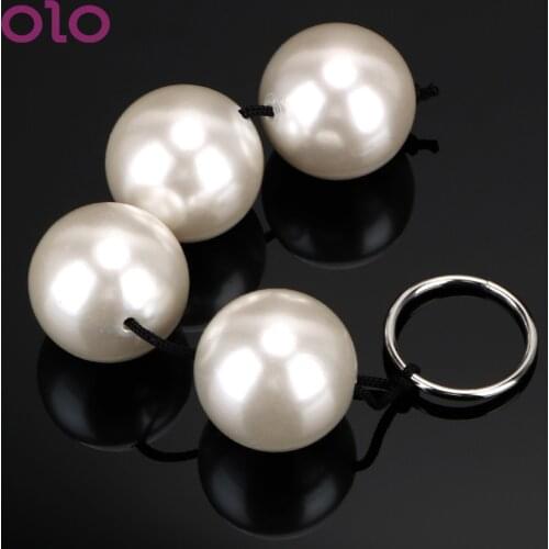 OLO Big Anal Plug Anal Beads Butt Plug Vaginal Kegel Balls Dia 4cm Adult Games Anal Sex Toys For Men Women