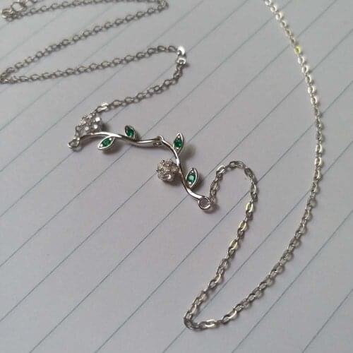 925 Sterling Silver chain necklace For Women Retro vintage style Rhodium plated silver choker jewelry necklaces for lover