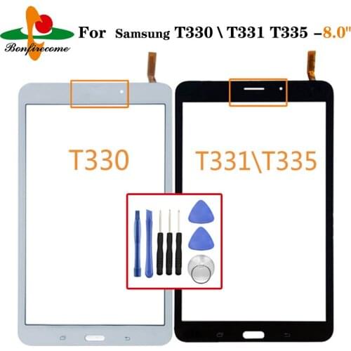 For Samsung Galaxy Tab 4 8.0 T331 T335 T330 Touch Screen Digitizer Panel Glass Lens LCD Display Tablet Touchscreen Replacement