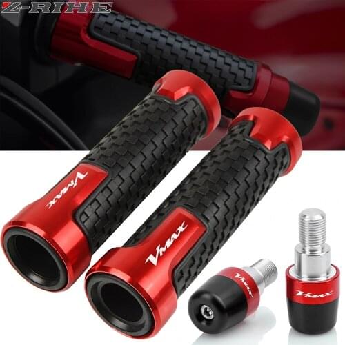 For Yamaha V-MAX VMAX 1200 V-MAX1200 VMAX1200 1985-2017 Motorcycle CNC Handlebar Grips Bar Ends Cap Slider plug Handle Bar Grip