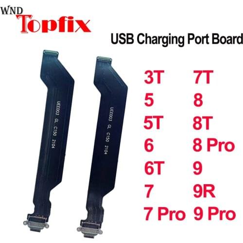 For Oneplus 3T 5 5T 6 6T 7 7T 8 8T 9 9R USB Charging Port Board For Oneplus 7 Pro 8 Pro 9 pro USB Dock Charging Port Flex Cable