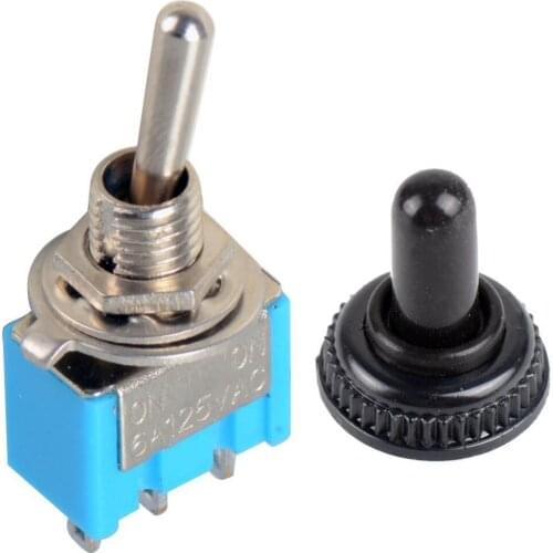 Tool Hot Selling Waterproof Switch Cap On-On Miniature Toggle Switches 6A 125V