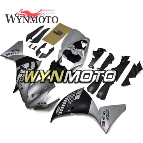 Sliver BlackFairings Kit For Yamaha YZF1000 2012-2014 R1 Year 12 13 14 Injection ABS Plastics Bodywork Frames Cowling