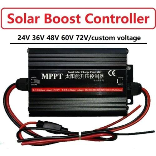 MPPT solar boost charging controller support 36V 24V48V 60V 72V electric battery car Compatible with multiple types of batteries