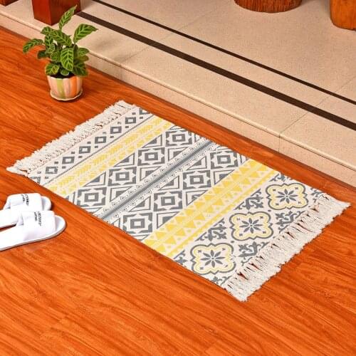 Kitchen Accessories Door Mat Tapete Doormats Carpet Non-Slip Bathroom living room tassel rug Room Pad Floor Mat Home Floor Mats