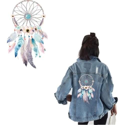 Dreamcatcher Iron on Heat Transfer Printing Patches Stickers Washable for Clothes T-shirts Coats Hoodies DIY Appliques New 2018