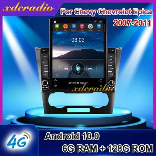 Xdcradio 10.4" Android 10.0 Tesla Style Vertical Screen Car Radio For Chevy Chevrolet Epica Multimedia GPS Navigation 2007-2011