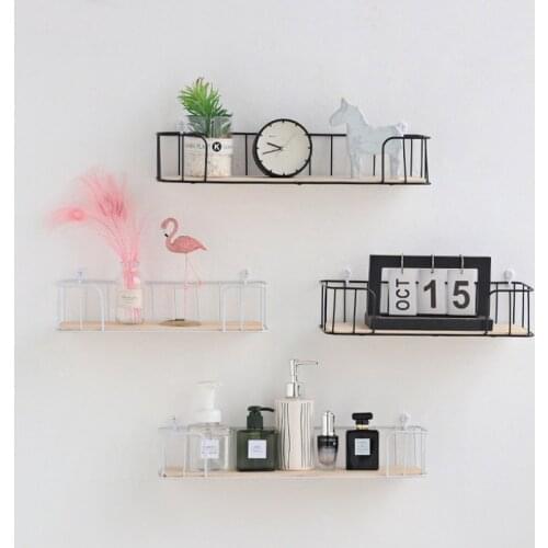 Metal nail-free storage rack bathroom kitchen accessories shampoo storage rack living room bedroom Decorations storage
