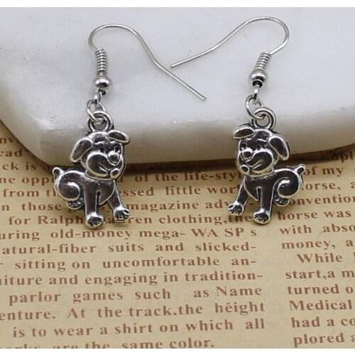 Fashion earrings jewelry Cute animal puppy pendant earrings womens gift jewelry