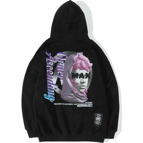 Hip Hop Vaporwave Graphic Hoodie Men Harajuku Oversized Hooded Hoodie for Men 2021 Autumn 100% Cotton Streetwear Male Sweatshirt