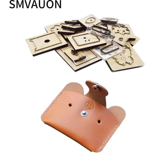 SMVAUON Fashion Card Package Wood Mold Cutting New 2021 Diy Coin Purse Cutting Die Knife Mould For Leather Craft
