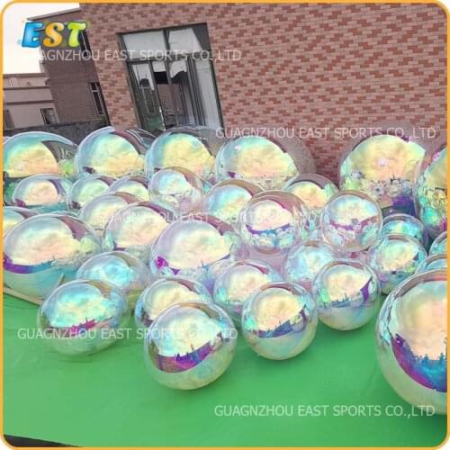 Brightness Shine Sphere Inflatable Mirror Ball Reflective Balloon With Customized Size Home Garden Ornament Decoration