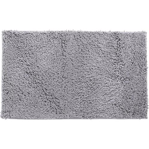 Non-Slip Plush Fine Chenille Bathroom Mat Super Soft Water Absorbing Carpet Washable Bathroom Carpet