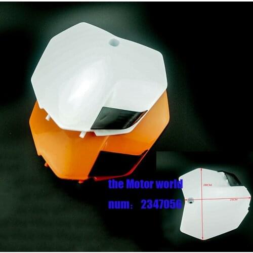 NEW 2 colors Motorcycle Plastic Front Name Number Plate For KTM 2013-15 SX SXF XCF 125 250 350 450 Dirt Bike Motocross Enduro