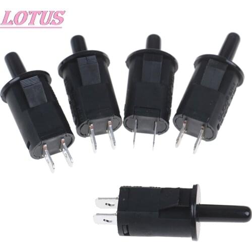 1PCS New 125-250V Door Switch Refrigerator Cabinet Light Disinfection Cabinet Wardrobe Closed Press Button Switch Black Hot Sell