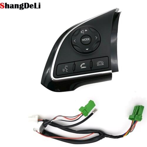 Multifunction Steering Wheel Switch Audio Volume Bluetooth Cruise Control Switch Button For Mitsubishi Outlander ASX Mirage 2015