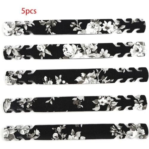 5Pcs Floral Mask Strap Extender Holder Faux Leather Adjustable Ear Protector F3MD