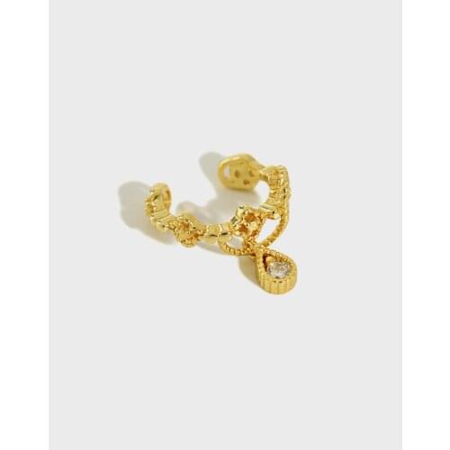 SHANICE Ear Cuff micro pave cz clover cuff 925 sterling silver mix three color no pierced stack small sized little girl earring