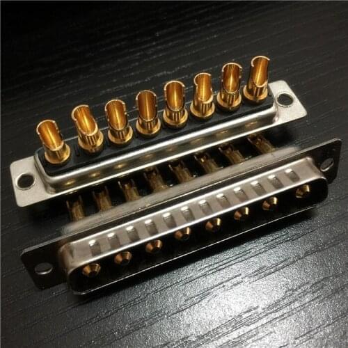 D-SUB High-current Welding Wire 8-core Plug Connector Rectangular D-SUB High-current 8W8 Welding Male Head