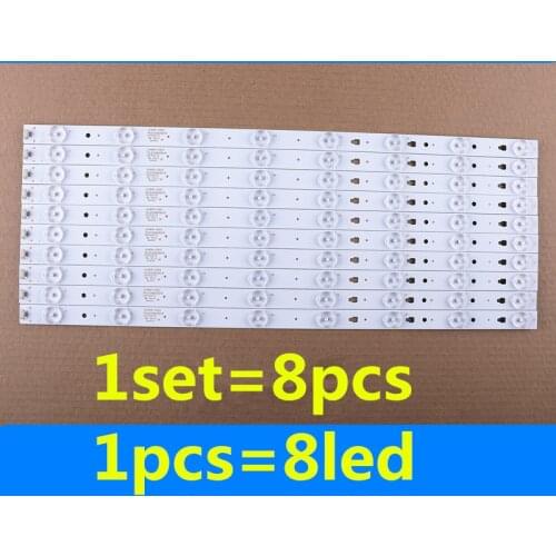 10Pieces LED Backlight strip 8lamp For Hai er LE48G520N LS48H310G Light Bar LE48D8-03(D) 30348008220 screen LSC480HN10