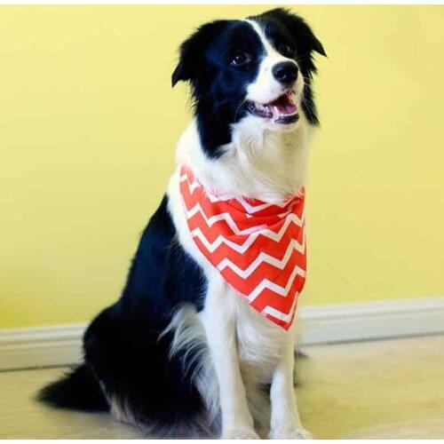 Pet Accessories Adjustable Cat & Dog Cotton Pet Bibs Lattice Necklace Collars Scarf Suitable for all Big Dogs & Puppies