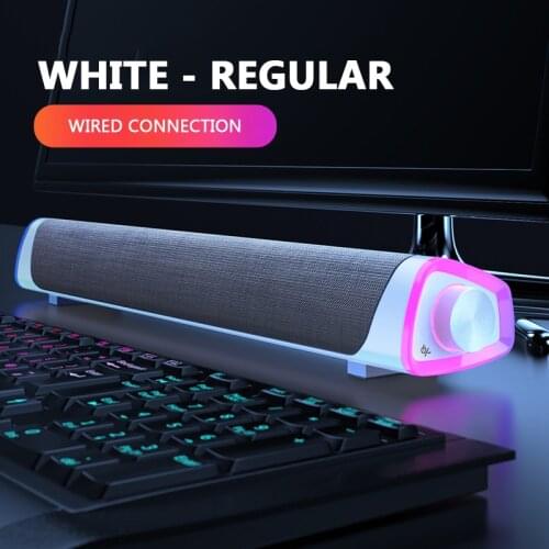 3D Surround Soundbar USB Bluetooth-compatible Speaker Wired Computer Speakers Stereo Subwoofer Sound Bar For Laptop PC